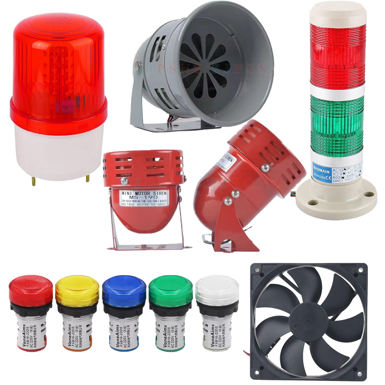 LED, Fans, Alarms & Output Devices