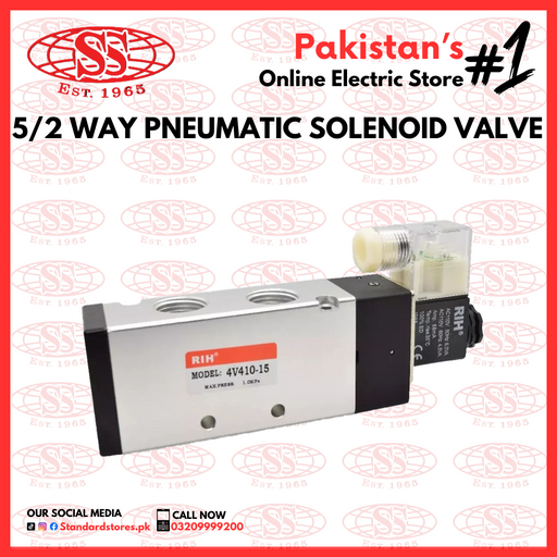 5/2 Way PNEUMATIC Solenoid Valve standard store, standard electric co.