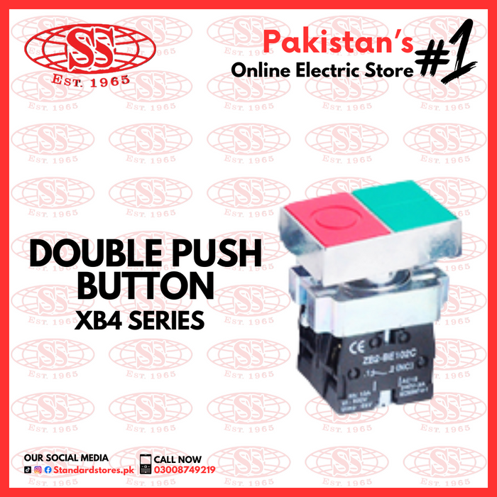 Double Button Components Double Push Button XB4 Series — Standard Electric Co.