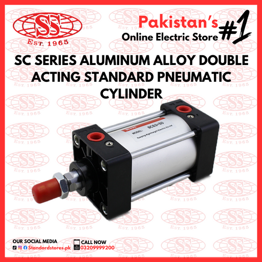 SC Series Aluminum Alloy Double Acting Standard Pneumatic Cylinder, standard store, standard electric co.