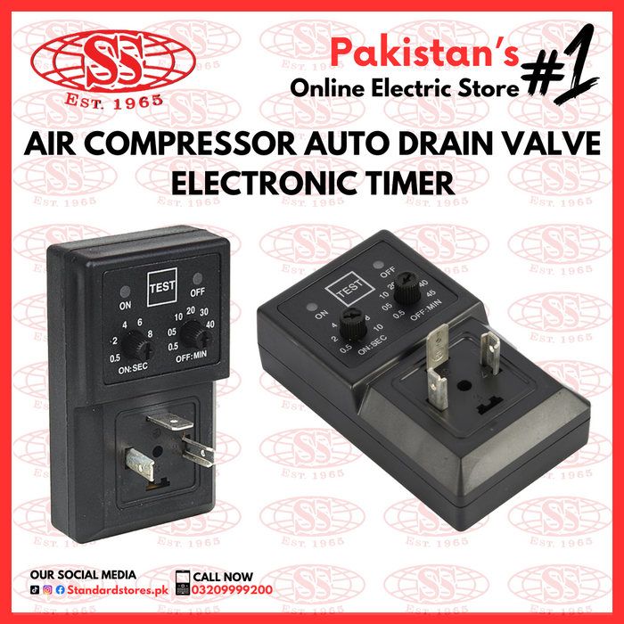 Air Compressor Auto Drain Valve Electronic Timer standard store, standard electric co.