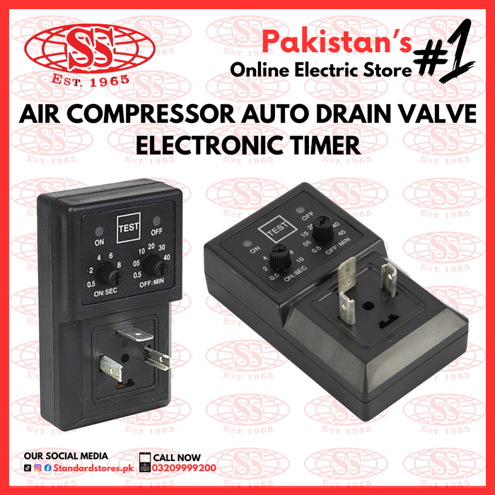 Air Compressor Auto Drain Valve Electronic Timer — Standard Electric Co.