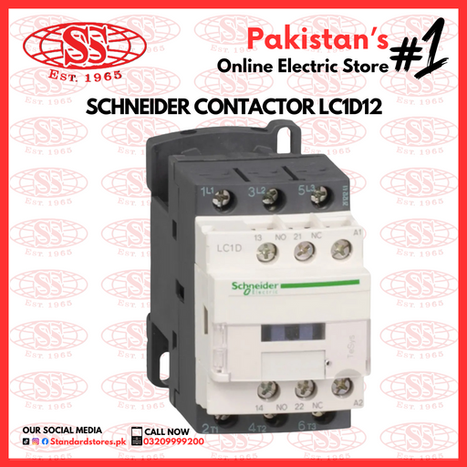 Compact and Reliable Contactor for Efficient Control - LC1D12 , standard store, standard electric co.