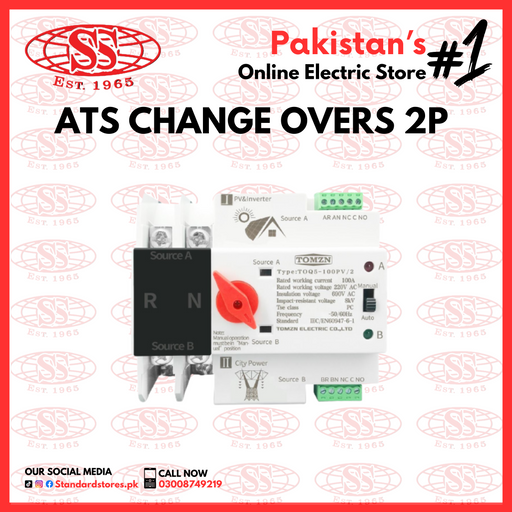  Changeover aTS 2p 63amp 125a tomzn standard  automatic transfer switch electric standard stores