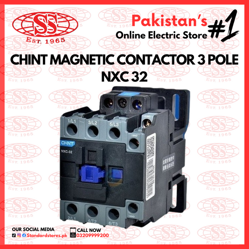 Chint Magnetic Contactor 3 Pole (NXC 32),  standard store, standard electric co.