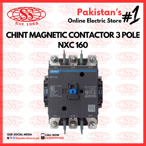 Chint Magnetic Contactor 3 Pole (NXC 160),  standard store, standard electric co.