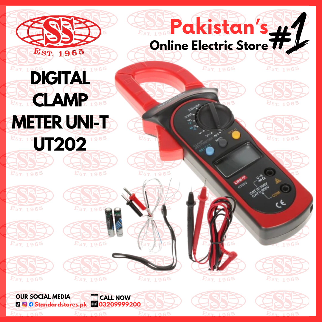 Digital Clamp Meter UNI-T UT202 — Standard Electric Co.