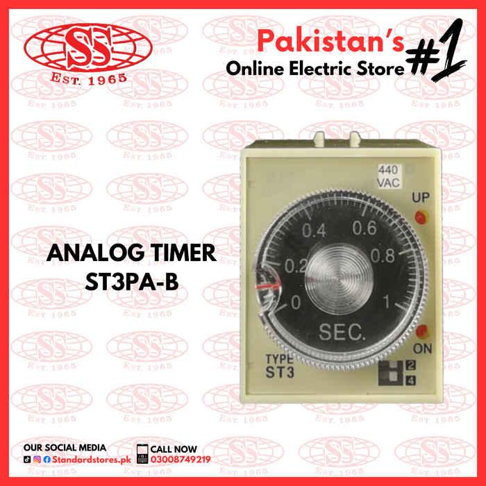 Analog Timer ST3PA-B (1SEC - 6Min)