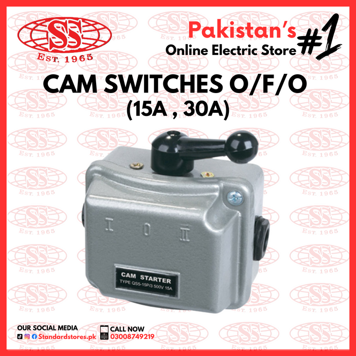 CAM ELECTRIC STARTER O/F/O (15A/30A)