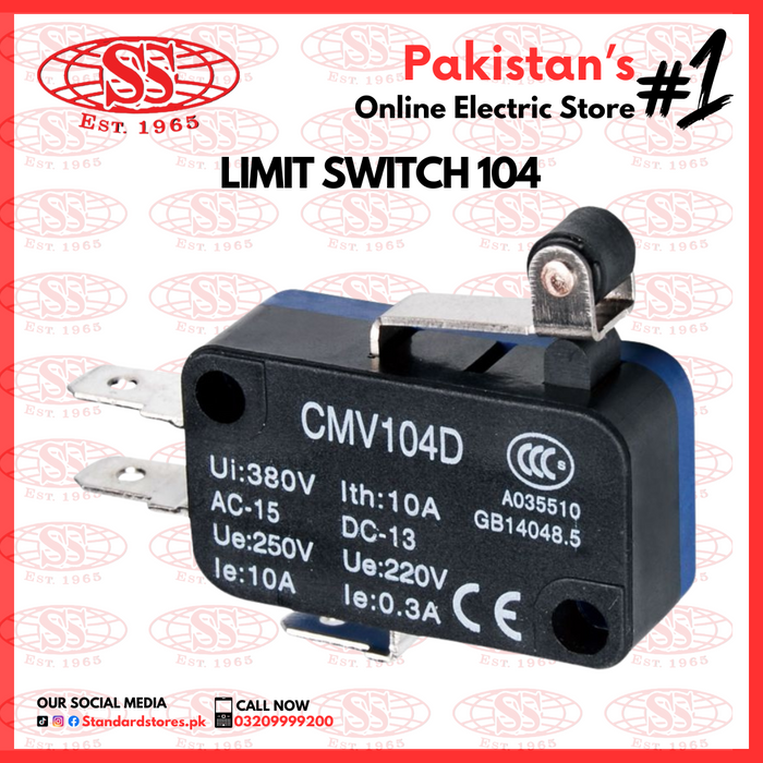 Limit Switches 104, standard store, standard electric co.