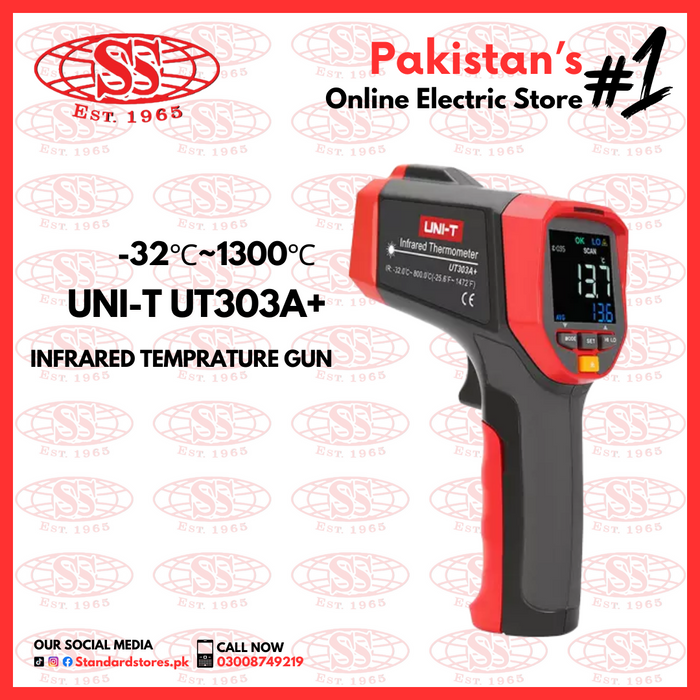 Infrared Temperature Gun UNI-T UT303A+