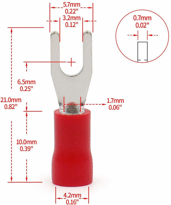 Electrical Wiring PVC Insulated U Type Lugs