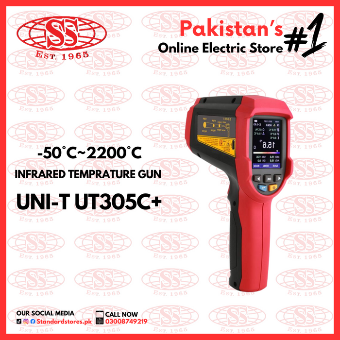 Infrared Temperature Gun UNI-T UT305C+ (-50~2200 °C)