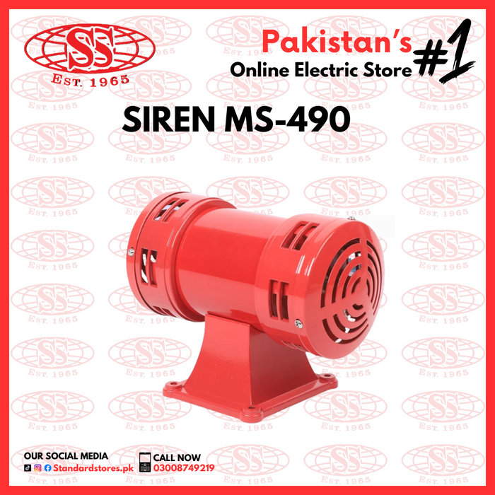 Alarm Hooter/Sirens MS-190 / MS-290 / MS-390 / MS-490