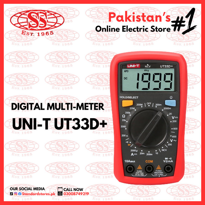 Digital Multi-Meter UT 33D+ UNI-T