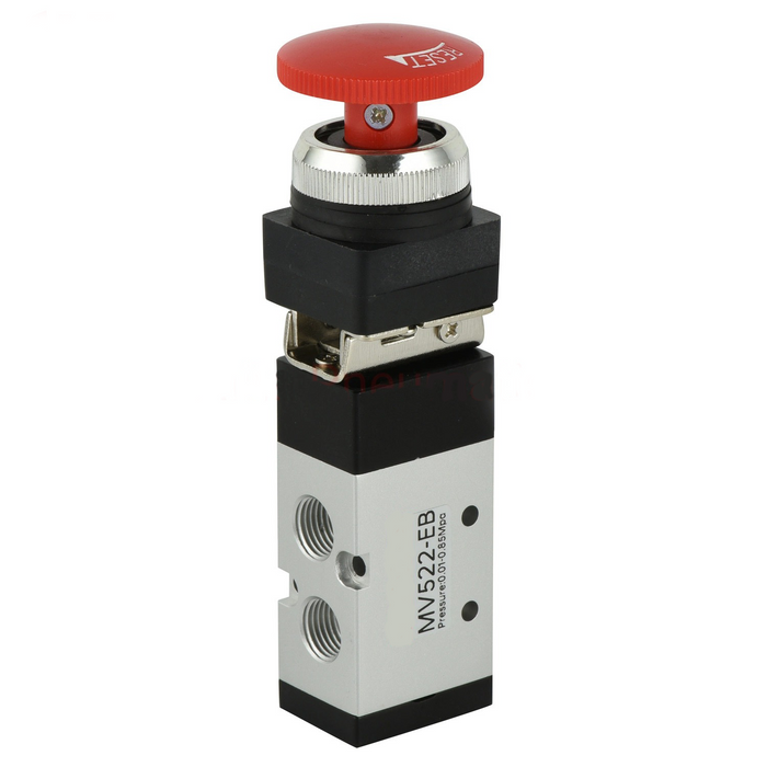 Pneumatics Mechanical Valve Emergency Push Stop Self-locking Button MV522EB Rih