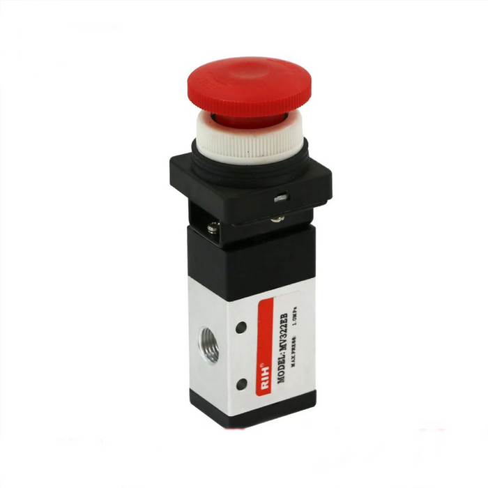 Emergency Stop Pneumatics Mechanical 2/1 Valve Emergency stop Self-locking button