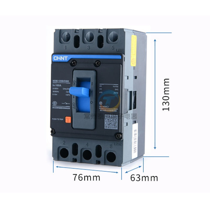 CHINT NXM-125 S Case Circuit Breaker (3 Pole)