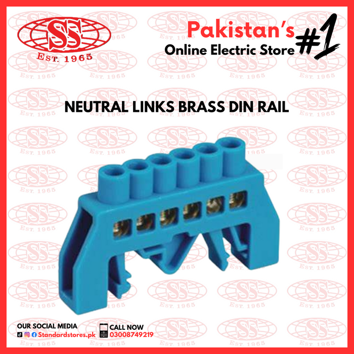 Electrical Wire Neutral Links Din Rail Brass tba pics/specs