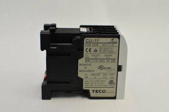 TECO CU-11 Magnetic Contactor - Industrial Electrical Switch for Reliable Control