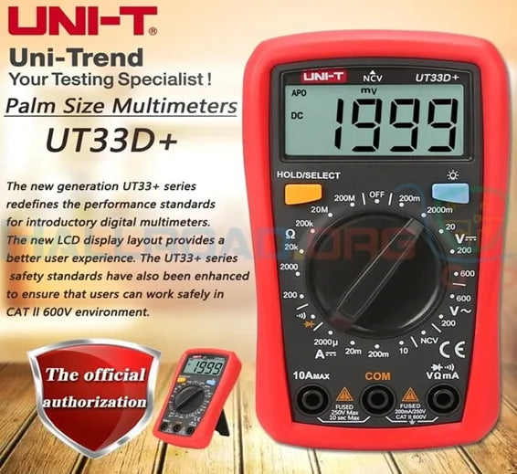 Digital Multi-Meter UT 33D+ UNI-T