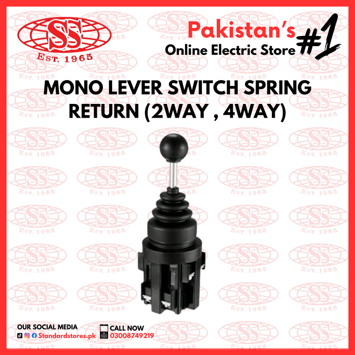 Mono Lever Electrical Switch 30mm (2 Way, 4 Way)