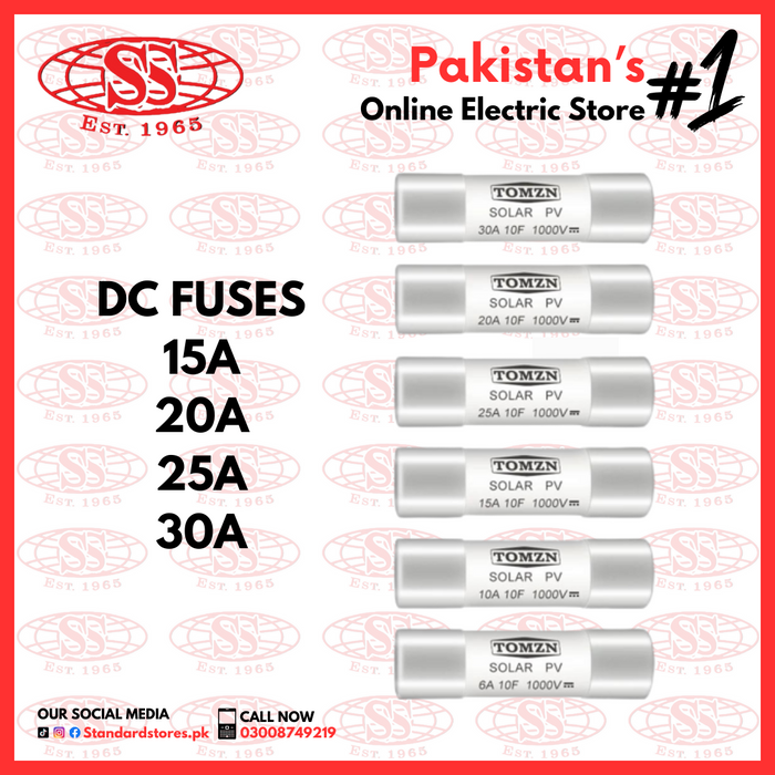 TOMZN DC FUSES 15A / 20A / 25A / 30A