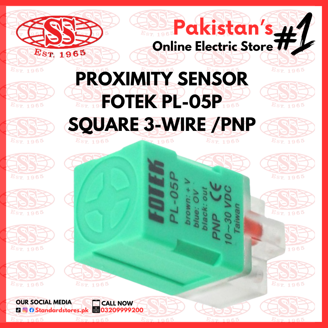 FOTEK Inductive Proximity Sensor PL-05P 3 WIRE/PNP — Standard Electric Co.
