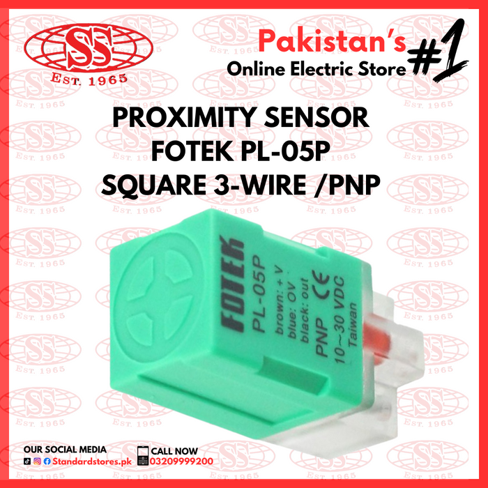 FOTEK Inductive  Proximity Sensor PL-05P 3 WIRE/PNP