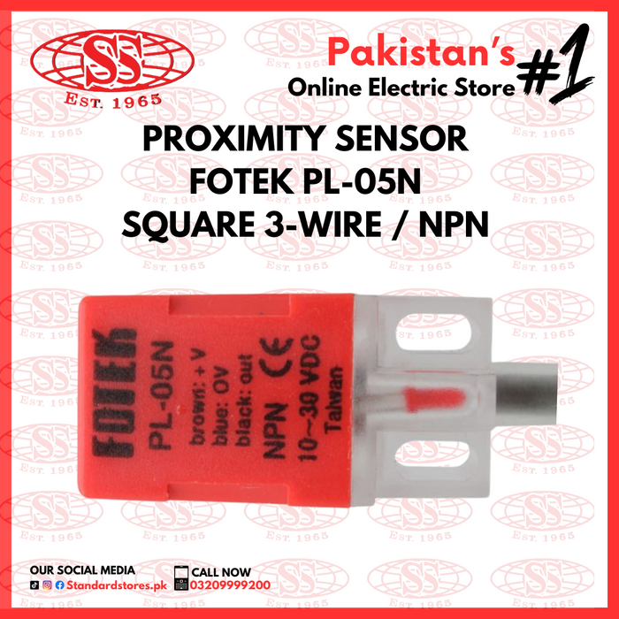 FOTEK Inductive Proximity Sensor PL-05P 3 WIRE / NPN
