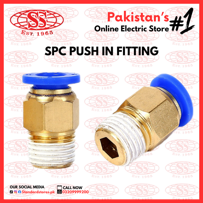 SPC Push in Fitting for pneumatic connections