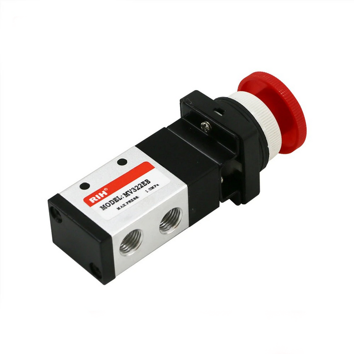 Emergency Stop Pneumatics Mechanical 2/1 Valve Emergency stop Self-locking button