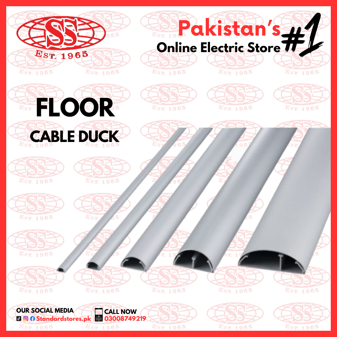 Floor Cable Duct Office Floor Trunk Wide Grey Floor Cable Duct with Gu ...