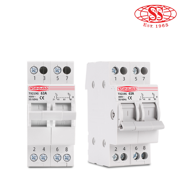 63A Breaker Changeover 2 Pole Switch