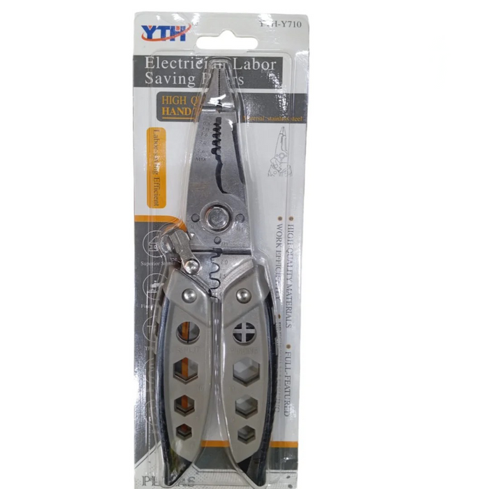 YTH Y710 8IN1 Multi-Functional Stripping Nosed Pliers