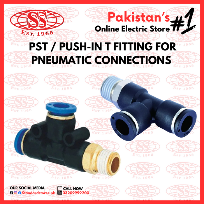 PST / Push-in T Fitting For Pneumatic Connections, standard store, standard electric