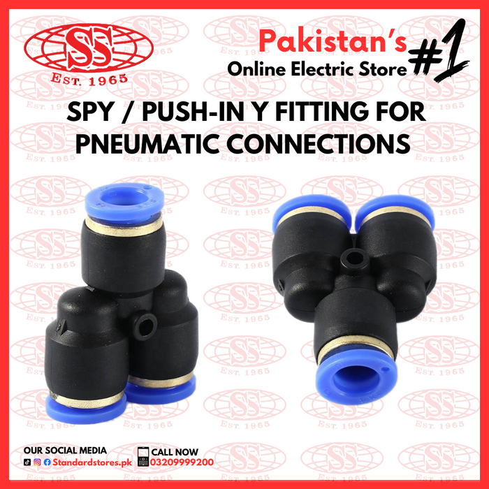 SPY  / Push-in Y Fitting For Pneumatic Connections