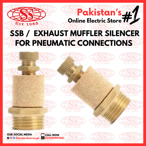 SSB / Exhaust Muffler Silencer for Pneumatic Connections, standard store, standard electric co.