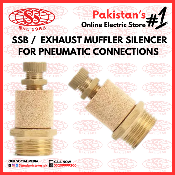 SSB / Exhaust Muffler Silencer for Pneumatic Connections, standard store, standard electric co.