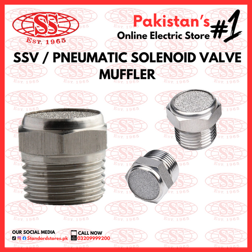 SSV / Pneumatic Solenoid Valve Muffler, standard store, standard electric co.