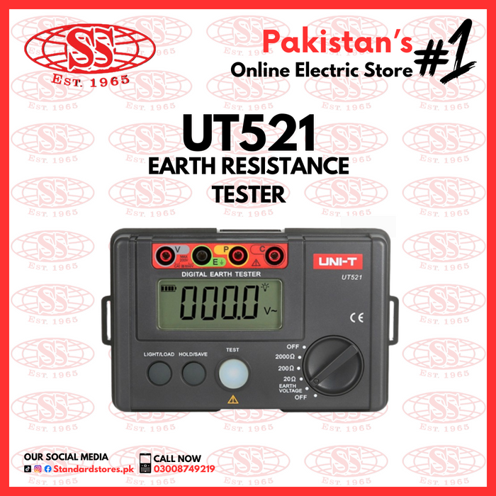 UT521 Earth Resistance Tester