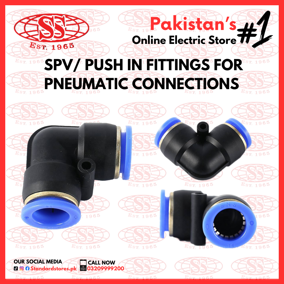 SPV / Push in Fittings for Pneumatic Connections — Standard Electric Co.