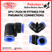 SPV / Push in Fittings for Pneumatic Connections, standard store, standard electric