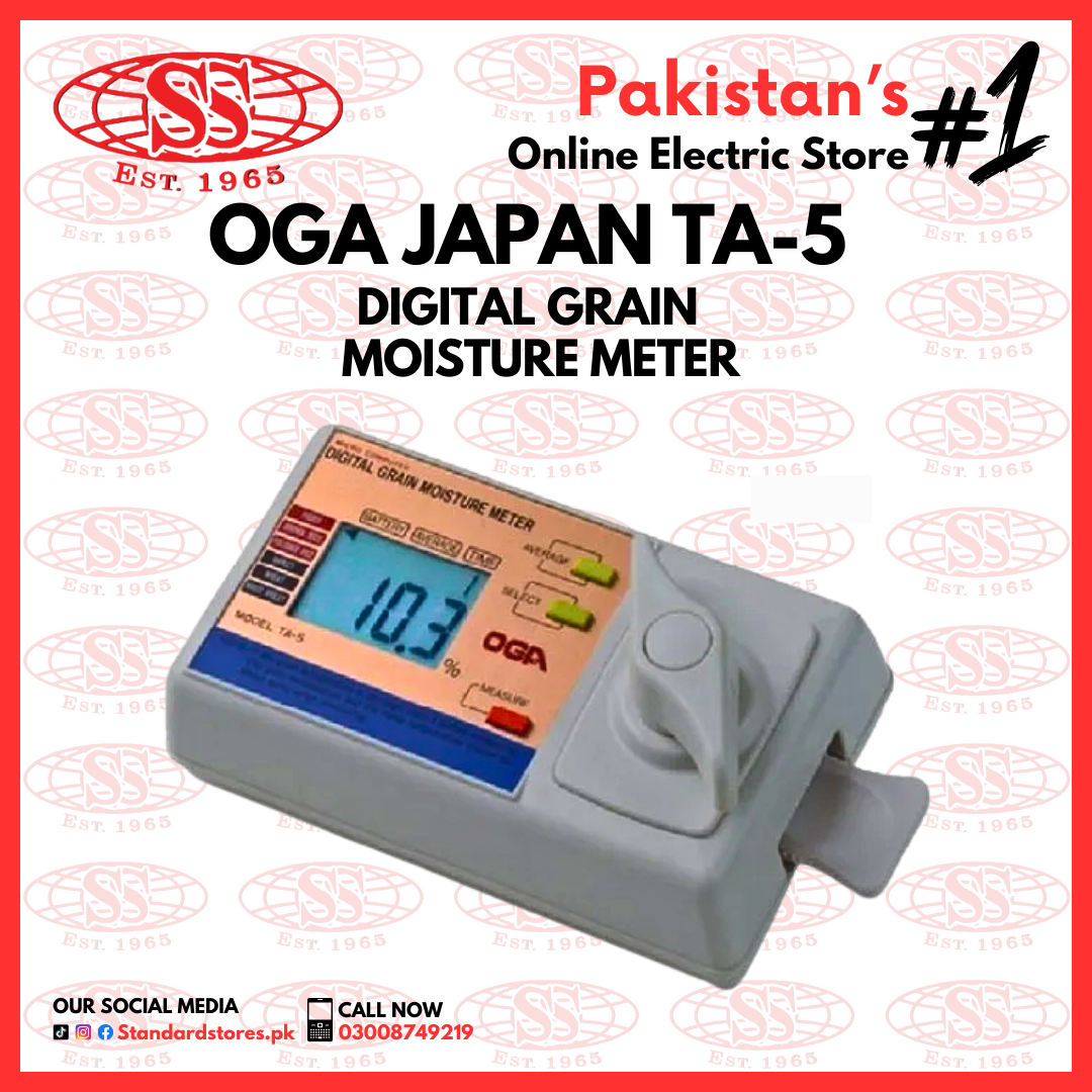Digital Grain Moisture Meter OGA TA5 (Made in Japan) — Standard