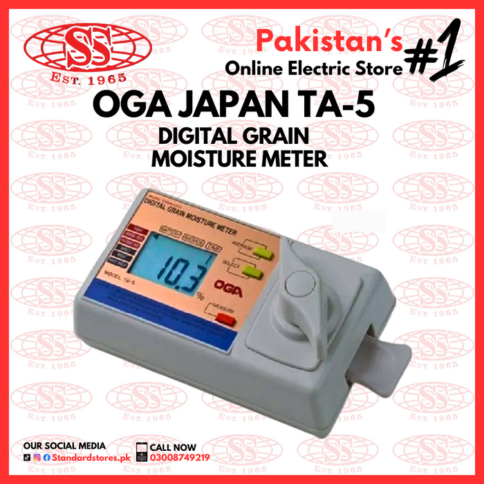 Digital Grain Moisture Meter OGA TA-5 (Made in Japan)