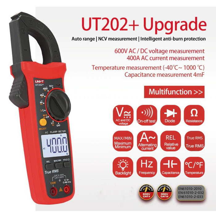 Digital Clamp Meter UNI-T UT202+