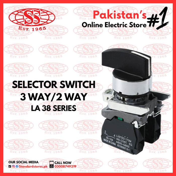 Selector Switch 3Way/2Way LA38 Series