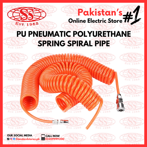 PU Pneumatic Polyurethane Spring Spiral Pipe, standard store, standard electric co.