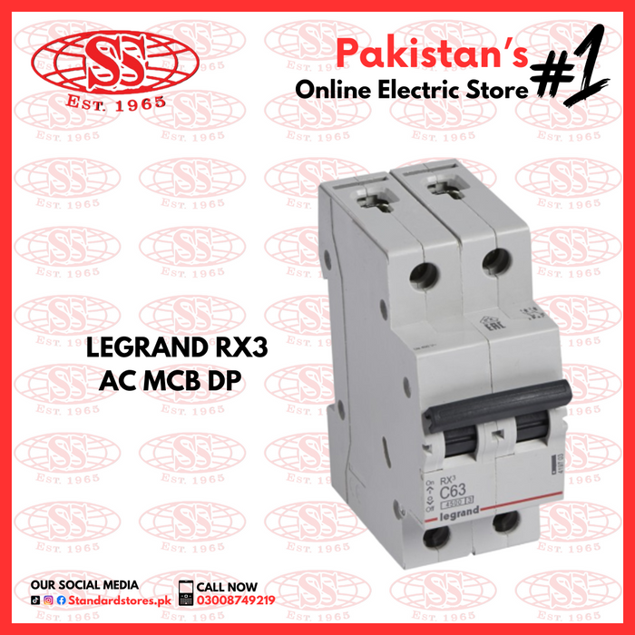 Legrand RX3 AC MCB SP / DP / TP / FP