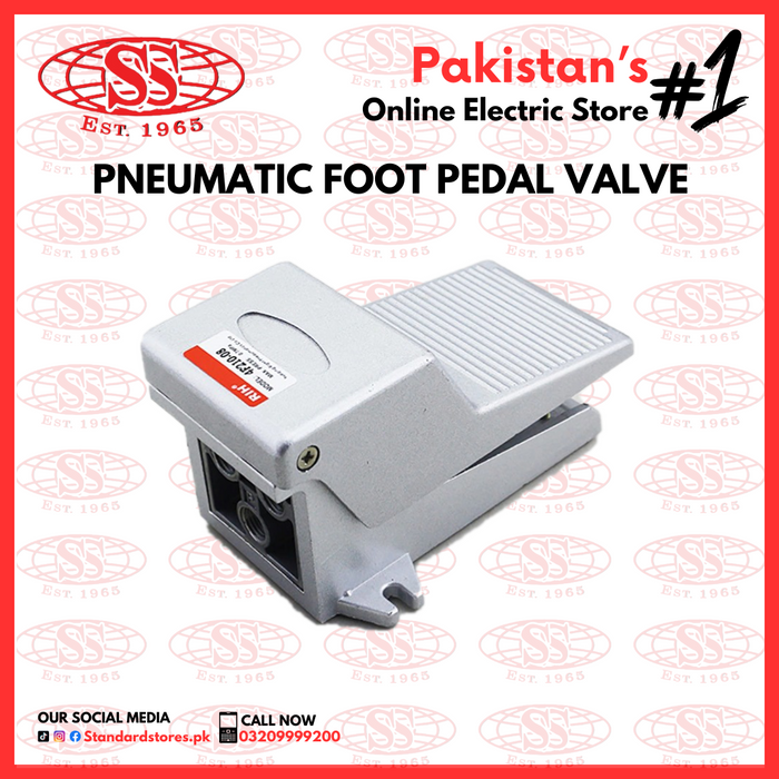 Pneumatic Foot Pedal Valve Air Foot Switch Pneumatic, standard store, standard electric co.